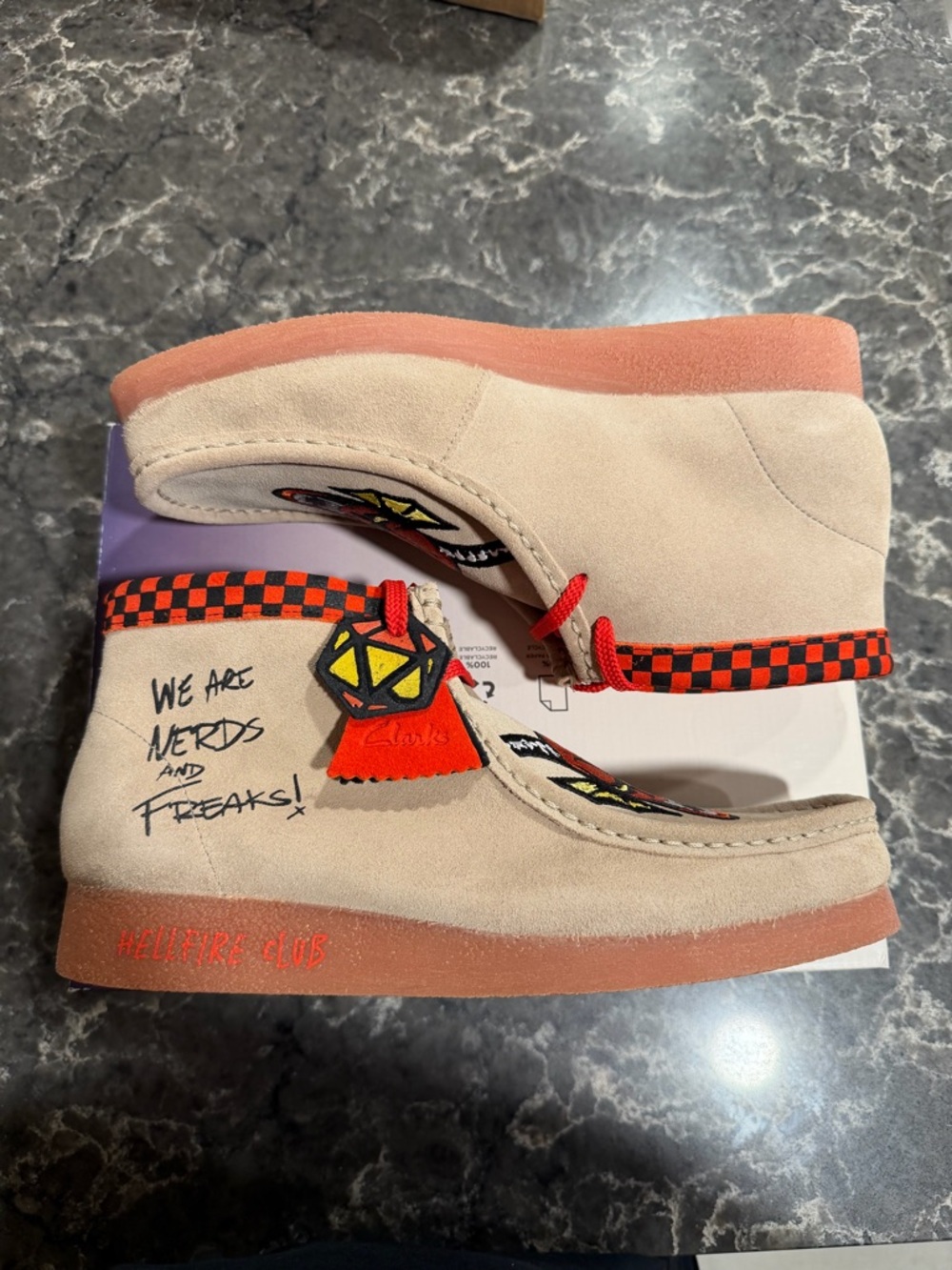 Clarks Stranger Things x Wallabee Evo 'Hellfire Club'